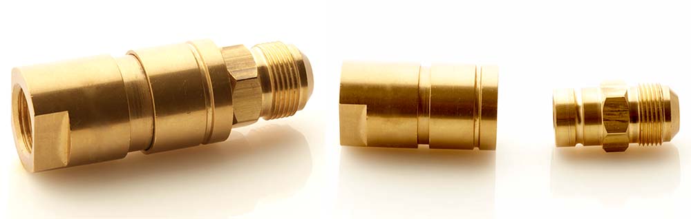 Brass screw machine part